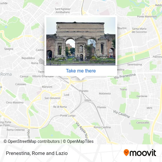 Prenestina map