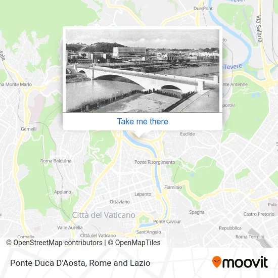 Duke of Aosta Bridge map