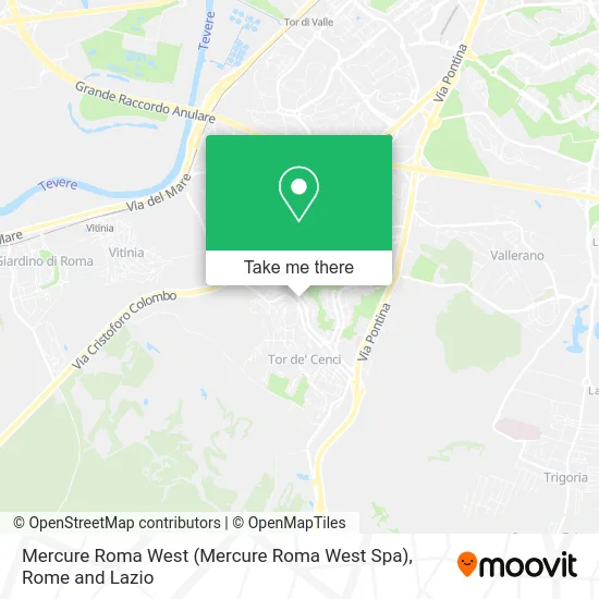 Mercure Roma West map