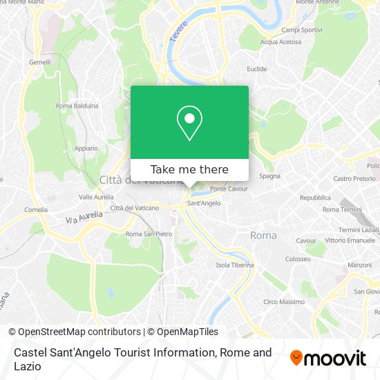 Castel Sant'Angelo Tourist Information map