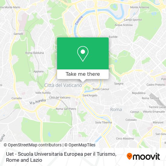 Uet - Scuola Universitaria Europea per il Turismo map