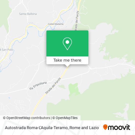 Autostrada Roma-L'Aquila-Teramo map