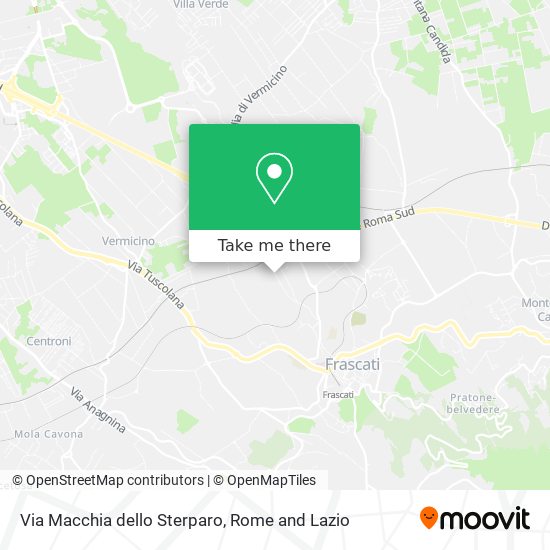 Via Macchia dello Sterparo map