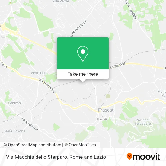 Macchia dello Sterparo Street map
