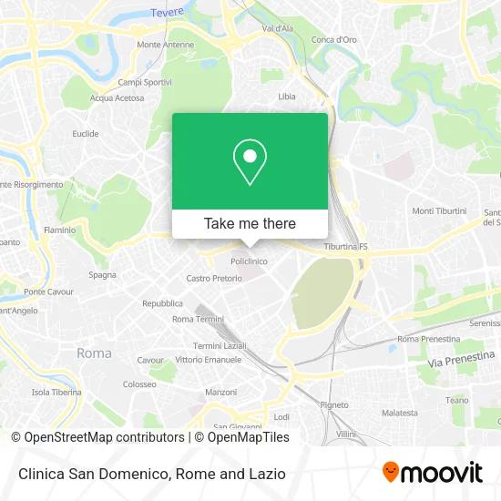 Clinica San Domenico map