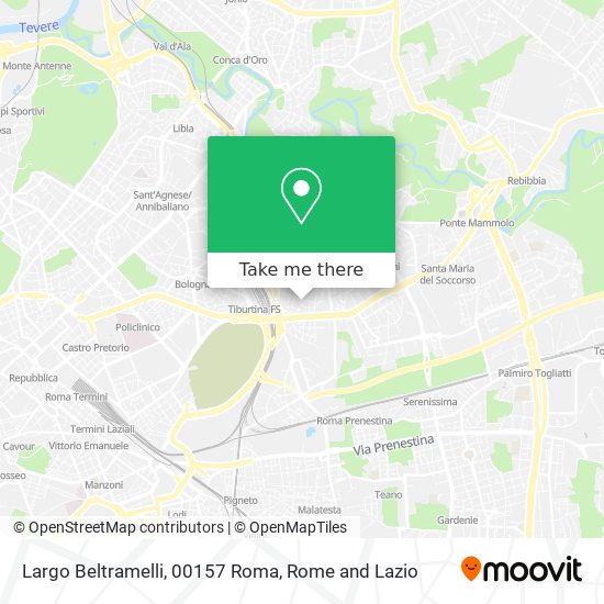 Largo Beltramelli, 00157 Roma map