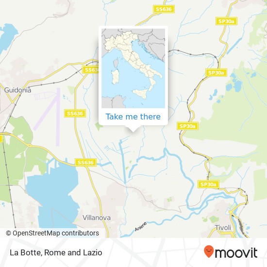 La Botte map