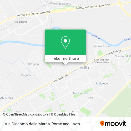 Via Giacomo della Marca map