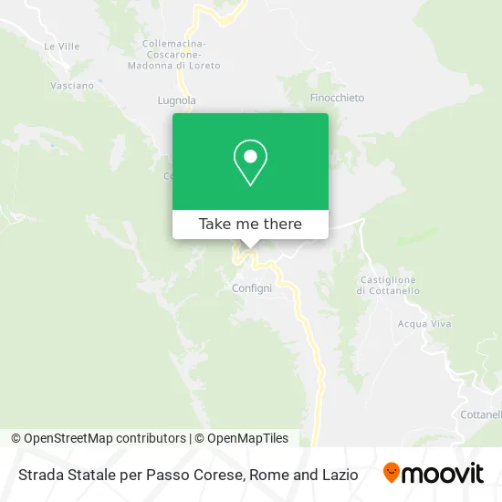 Strada Statale per Passo Corese map