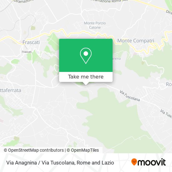 Via Anagnina / Via Tuscolana map