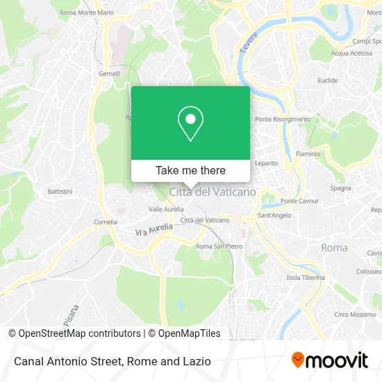 Canal Antonio Street map