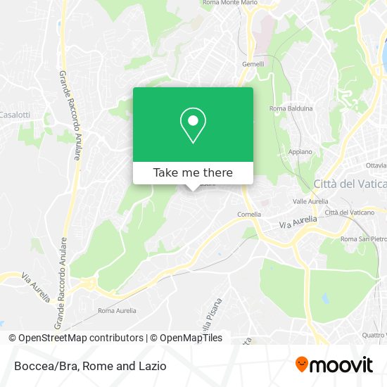 Boccea/Bra map