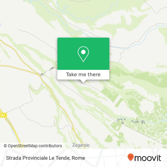 Strada Provinciale Le Tende map