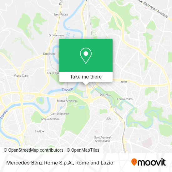Mercedes-Benz Rome S.p.A. map