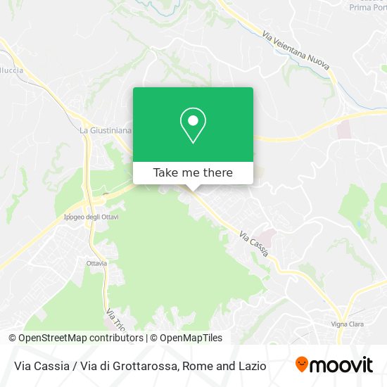 Via Cassia / Via di Grottarossa map