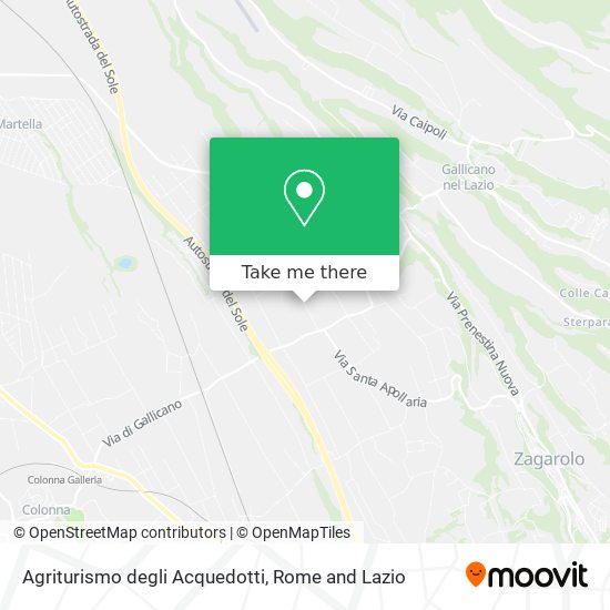 Agriturismo degli Acquedotti map