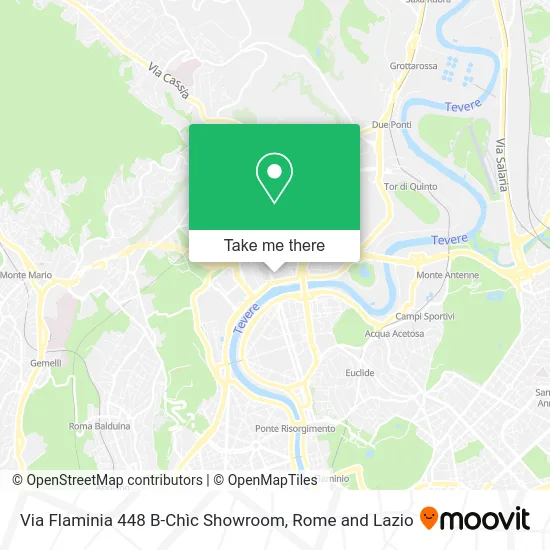 Flaminia Street 448 B-Chic Showroom map