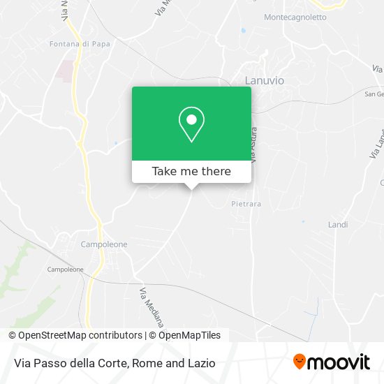 Via Passo della Corte map
