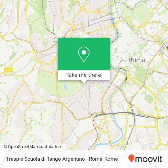 Traspié Scuola di Tango Argentino - Roma map