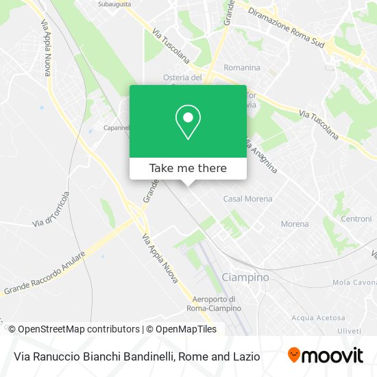 Via Ranuccio Bianchi Bandinelli map