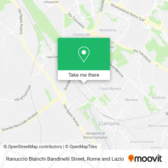 Ranuccio Bianchi Bandinelli Street map