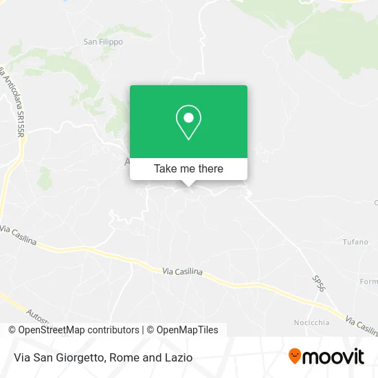 San Giorgetto Street map