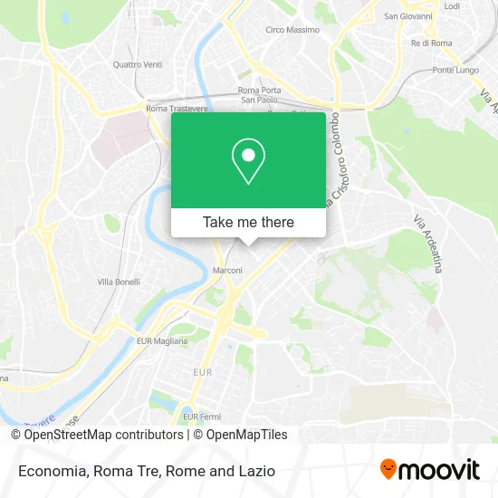 Economy, Roma Tre map