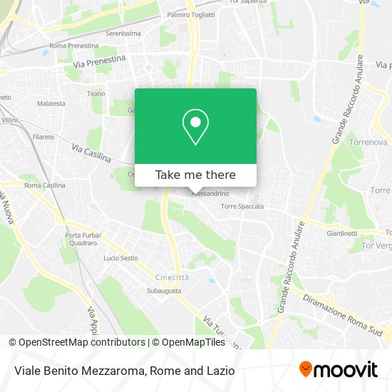 Viale Benito Mezzaroma map