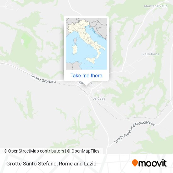 Grotte Santo Stefano map