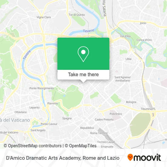 D'Amico Dramatic Arts Academy map