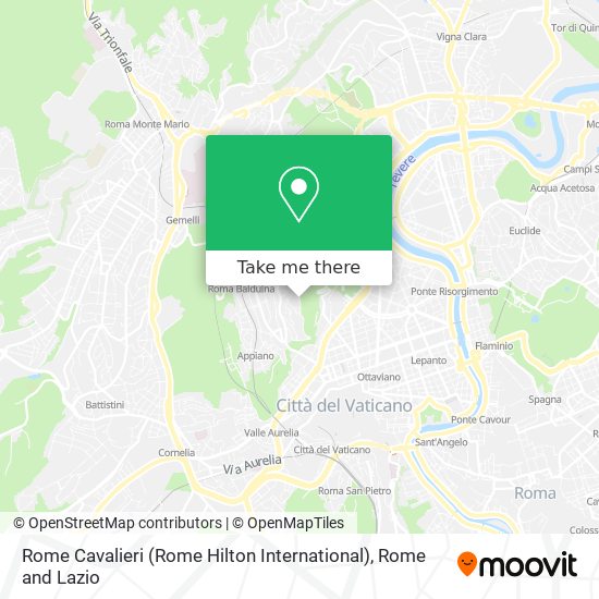 Rome Cavalieri (Rome Hilton International) map