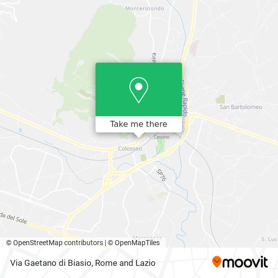 Via Gaetano di Biasio map