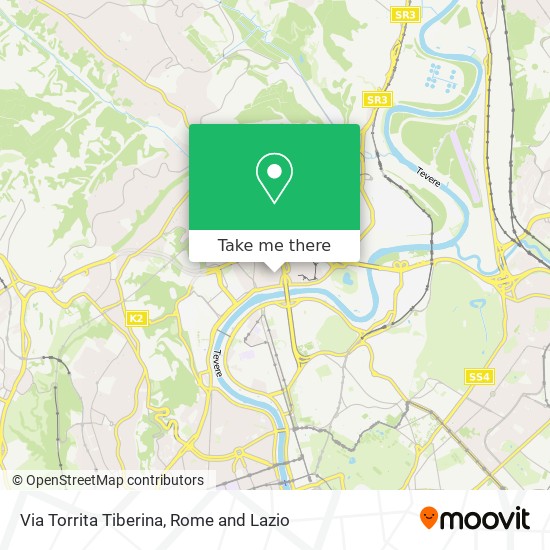 Via Torrita Tiberina map