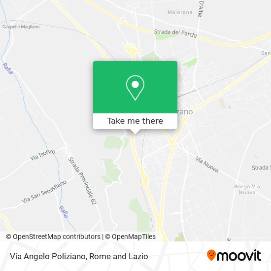 Via Angelo Poliziano map