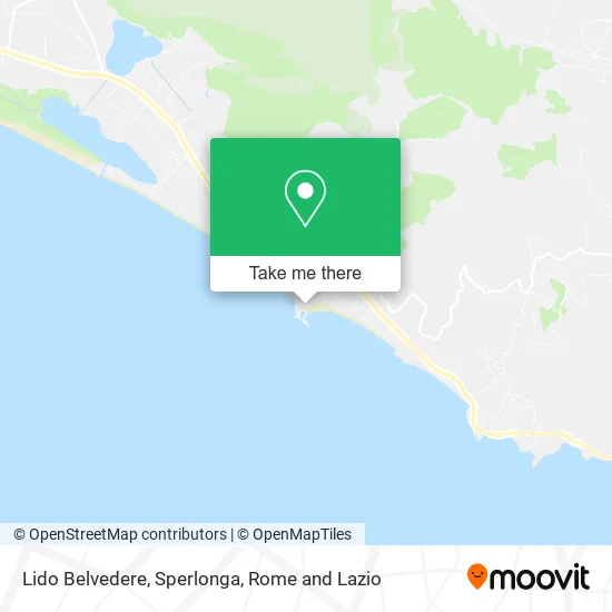 Belvedere Beach, Sperlonga map