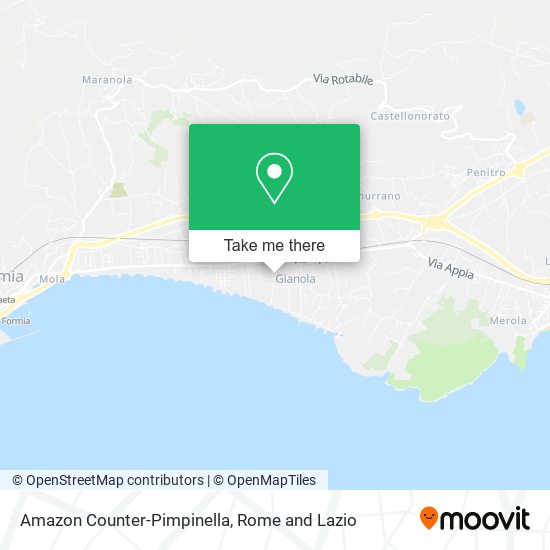 Amazon Counter-Pimpinella map
