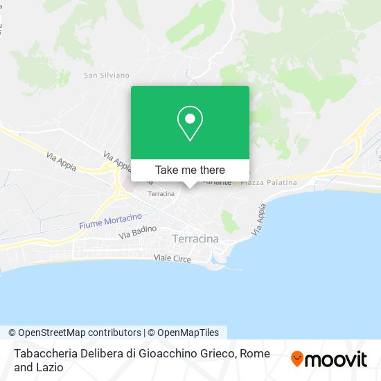 Tabaccheria Delibera di Gioacchino Grieco map
