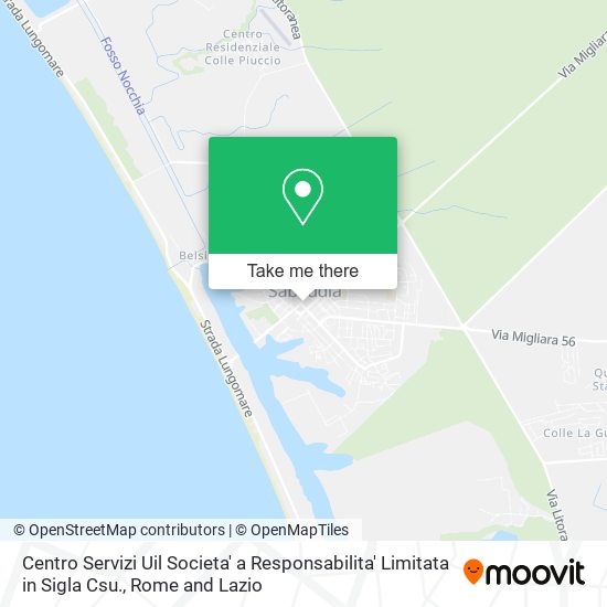 Centro Servizi Uil Societa' a Responsabilita' Limitata in Sigla Csu. map