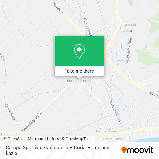 Campo Sportivo Stadio della Vittoria map