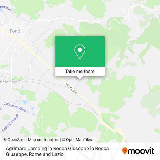 Agrimare Camping la Rocca Giuseppe la Rocca Giuseppe map