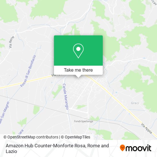 Amazon Hub Counter-Monforte Rosa map
