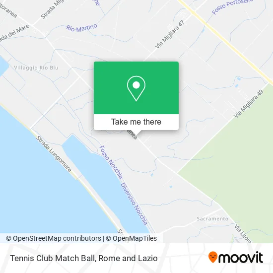 Tennis Club Match Ball map