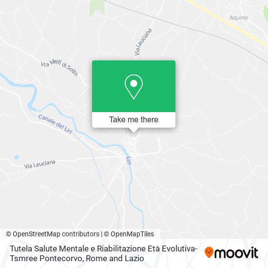 Tutela Salute Mentale e Riabilitazione Età Evolutiva-Tsmree Pontecorvo map