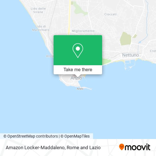 Amazon Locker-Maddaleno map