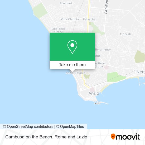 Cambusa on the Beach map