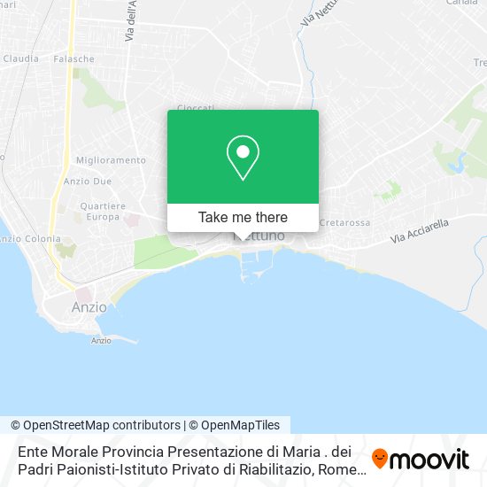 Ente Morale Provincia Presentazione di Maria . dei Padri Paionisti-Istituto Privato di Riabilitazio map