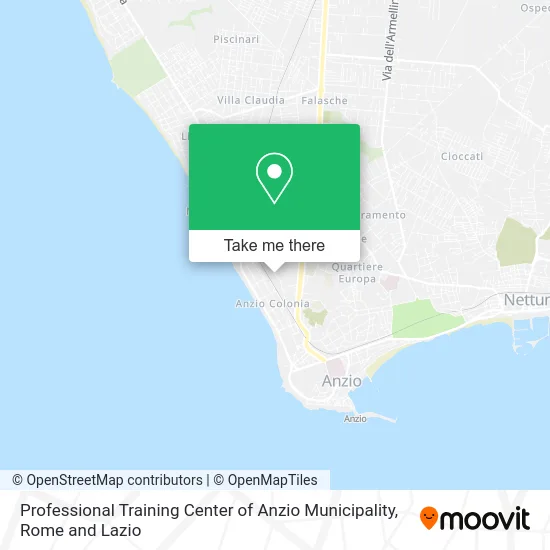 Professional Training Center of Anzio Municipality map