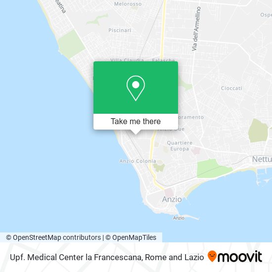 Upf. Medical Center la Francescana map