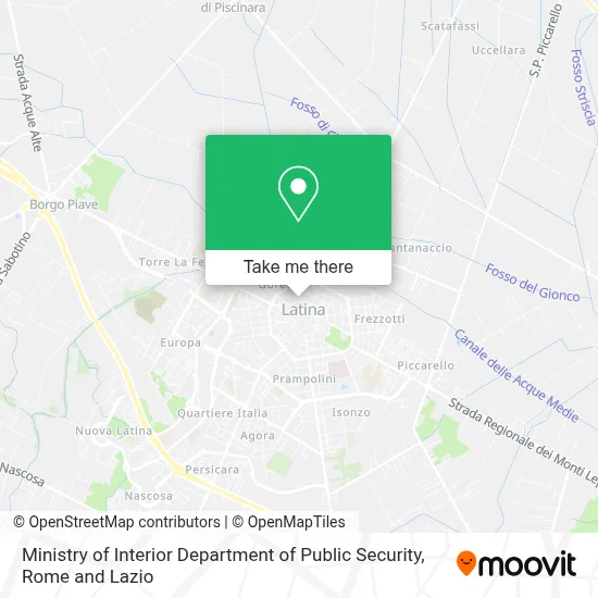 Ministry of Interior Department of Public Security map