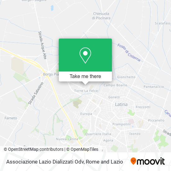 Associazione Lazio Dializzati Odv map